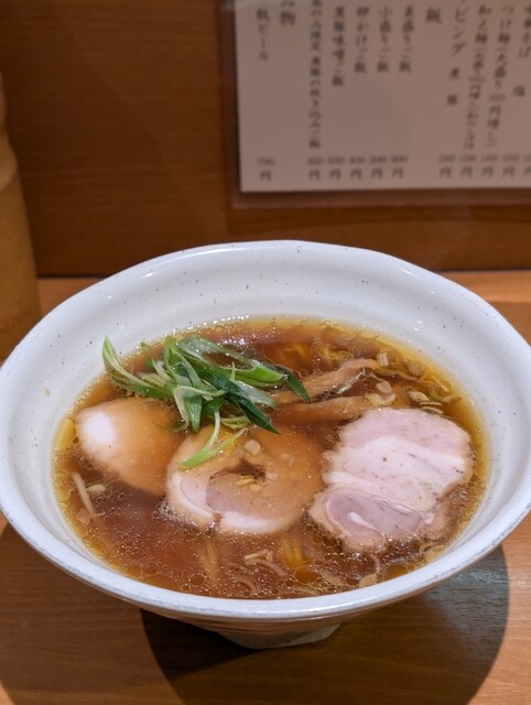 A bowl of ramen at Chukasoba Uemachi in Osaka, Japan