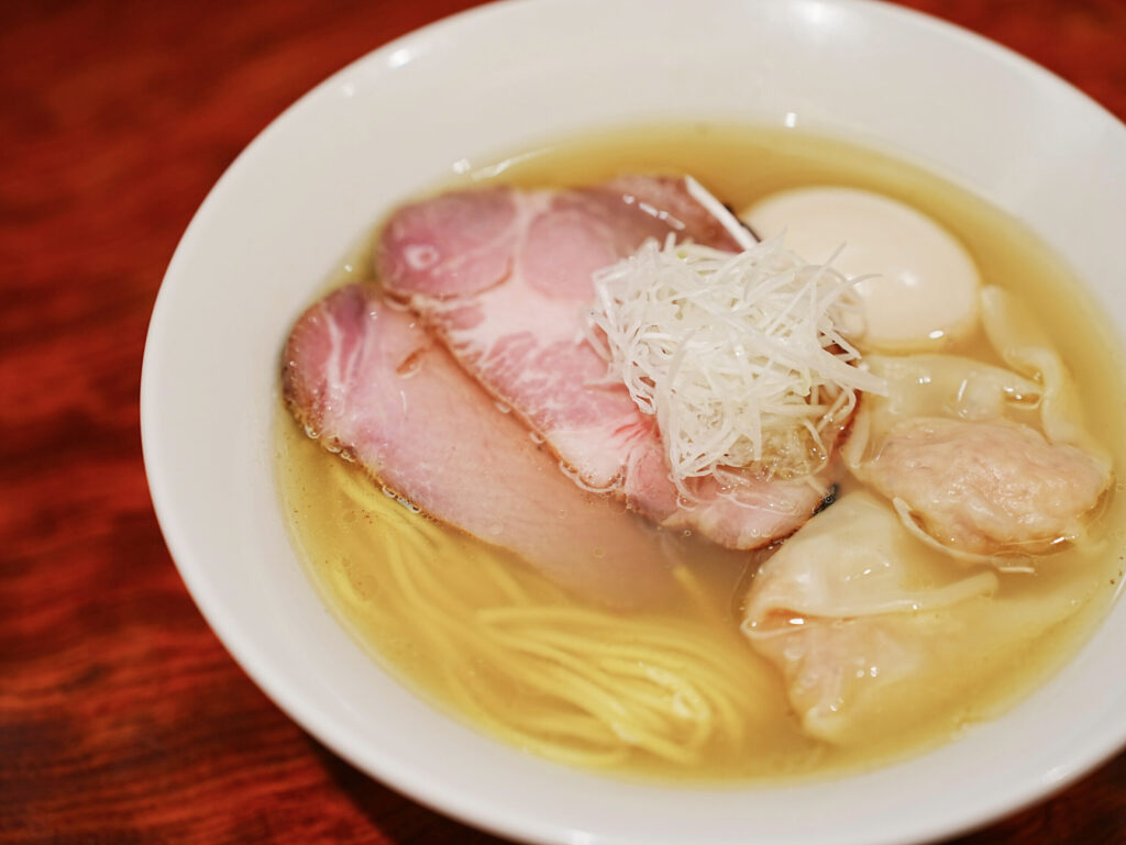Special salt ramen at Sanmaro Tokyo-ten