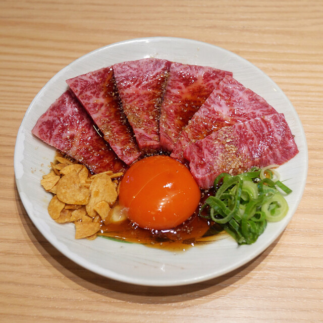 Beef dish at Yakiniku Horumon Uchida