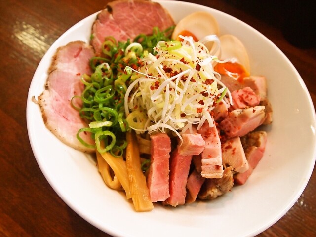 Noodle dish at Ramen Kasumi Awaza Honten