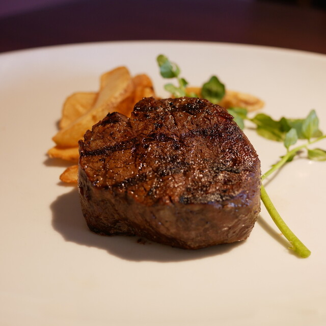 Grilled steak with vegetables at Wakanui Grill Dining Bar Tokyo